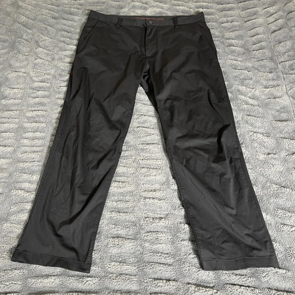 Rhone Mens Commuter Pant Black Straight Leg‎ Performance Trousers 100020 Size 36